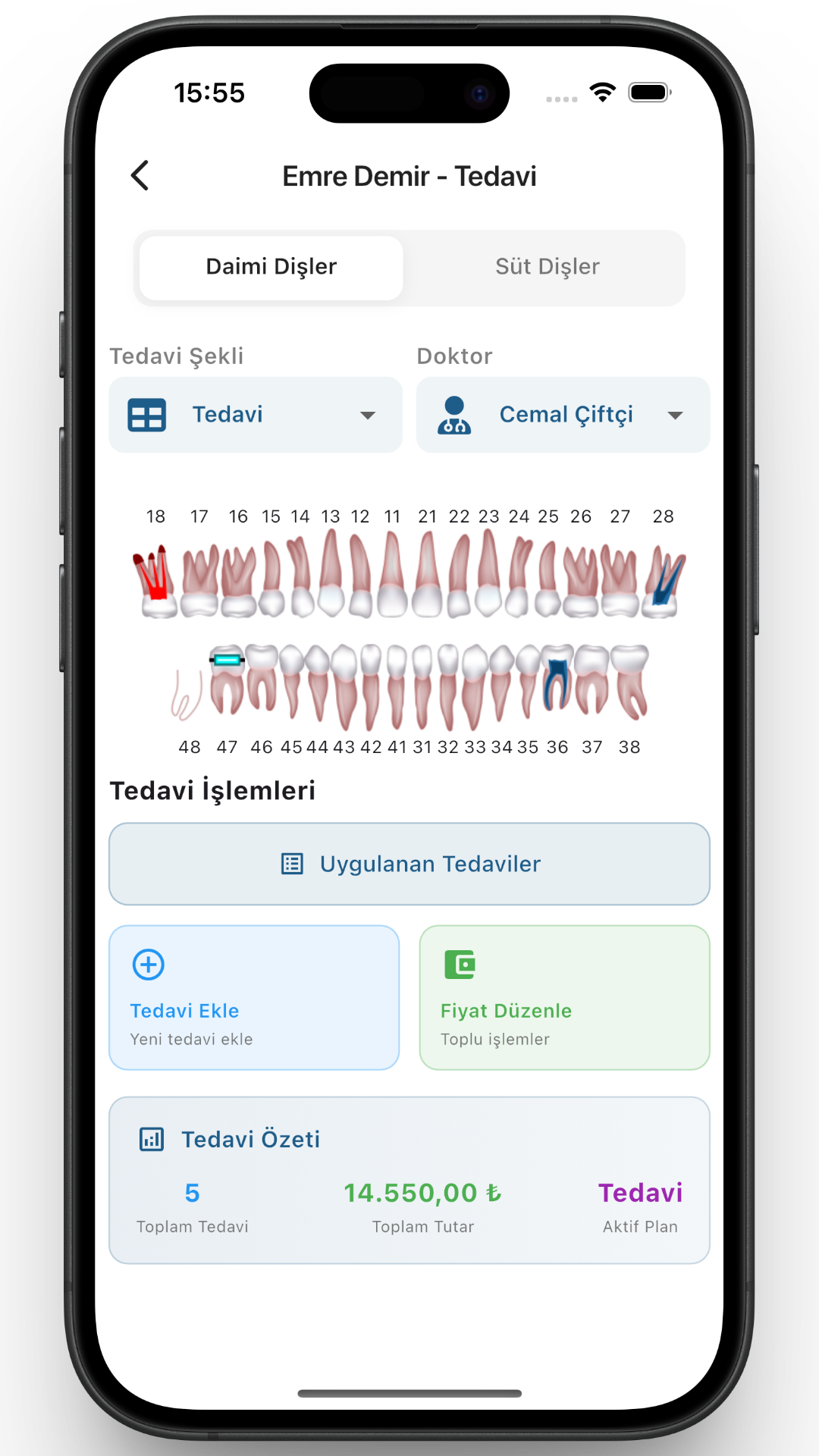 Tedavi Girişi Ekranı